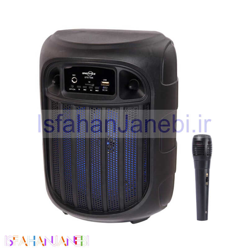 اصفهان جانبی-اسپیکر بلوتوثی رم و فلش خور Greatnice GTS-1506 + میکروفون
