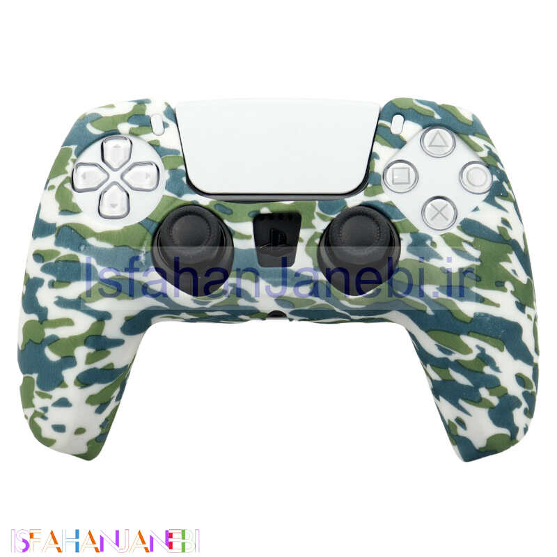 اصفهان جانبی-روکش دسته بازی PS5 طرح چریکی زمینه سفید کد 2