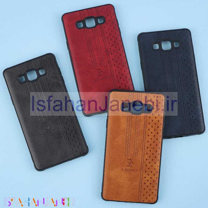 اصفهان جانبی-قاب چرمی Canary سامسونگ Galaxy A7 2015 محافظ لنزدار