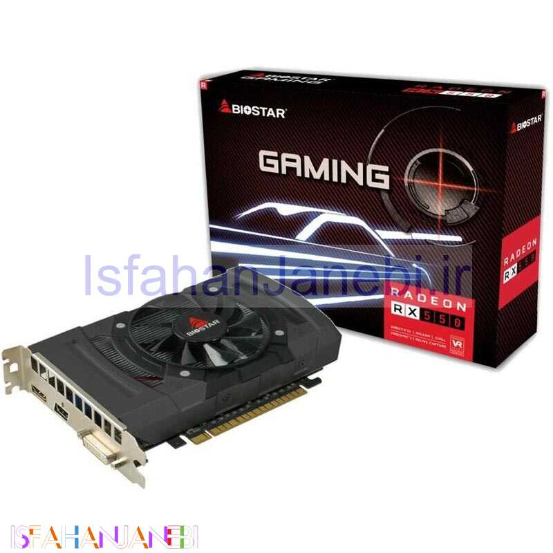 اصفهان جانبی-کارت گرافیک BIOSTAR RX550 4GB 128Bit GDDR5