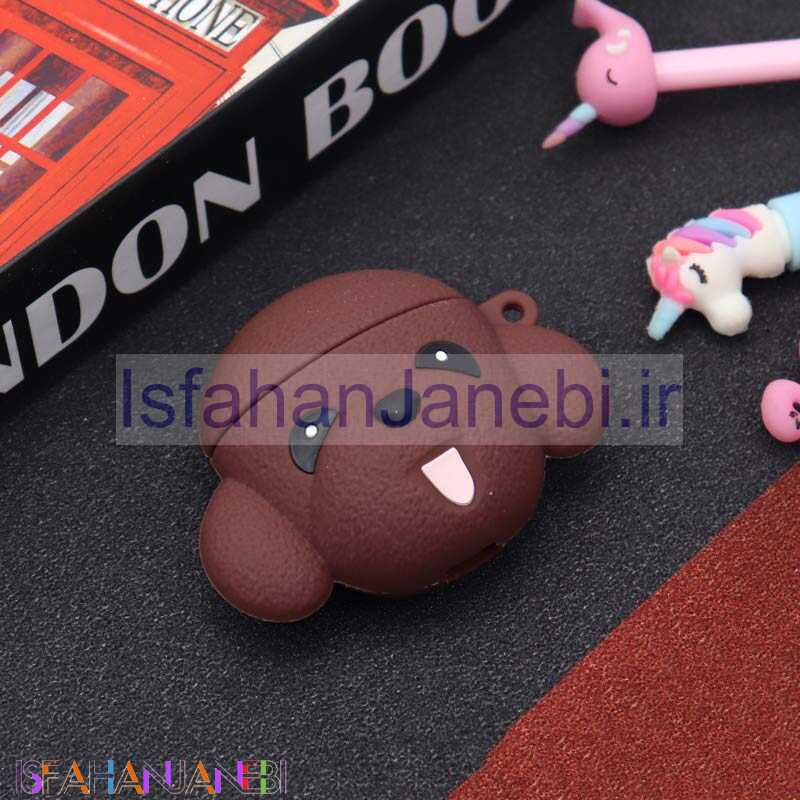 اصفهان جانبی-محافظ ایرپاد سیلیکونی سگ قهوه ای