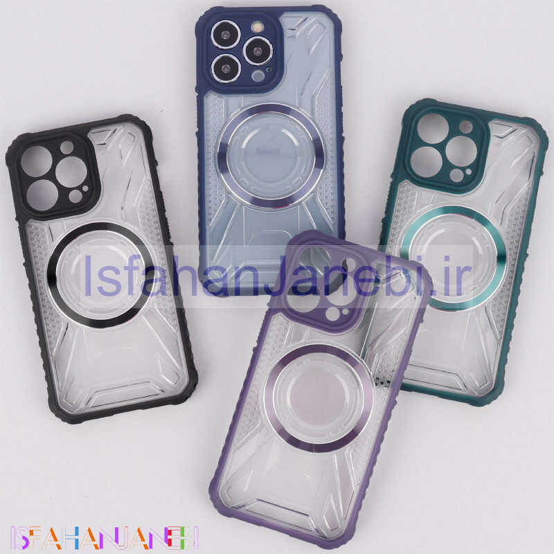 اصفهان جانبی-قاب شفاف طرح دار MagSafe محافظ لنزدار iPhone 13 Pro