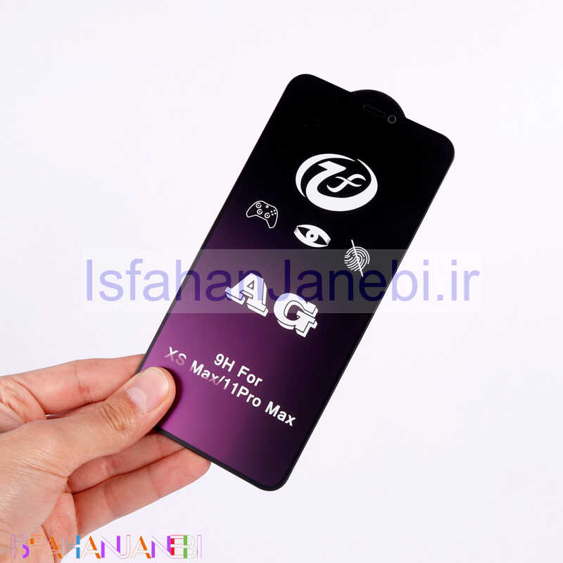 اصفهان جانبی-گلس تمام صفحه Purple مات iPhone 11 Pro Max