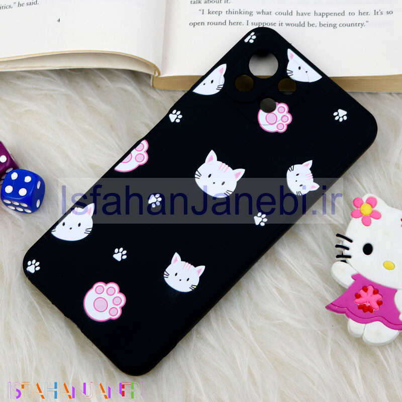 اصفهان جانبی-قاب سیلیکونی عروسکی محافظ لنزدار طرح گربه Xiaomi Mi 11 Lite