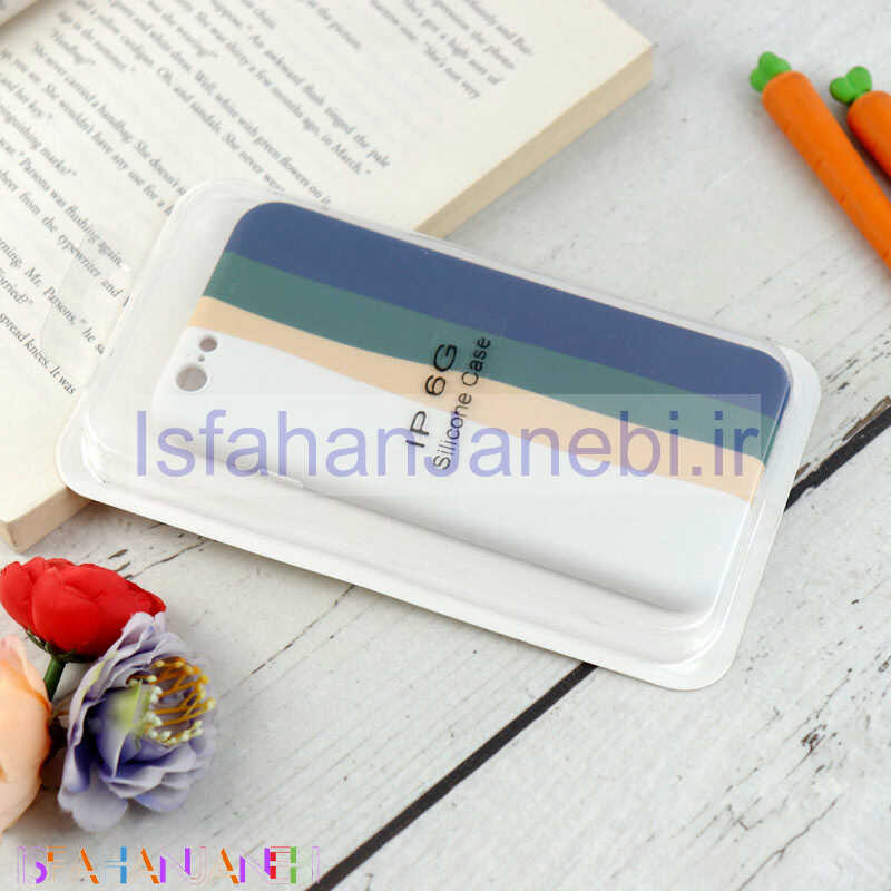اصفهان جانبی-قاب محافظ لنزدار سیلیکونی رنگین کمانی Highcopy آیفون iPhone 6/6s