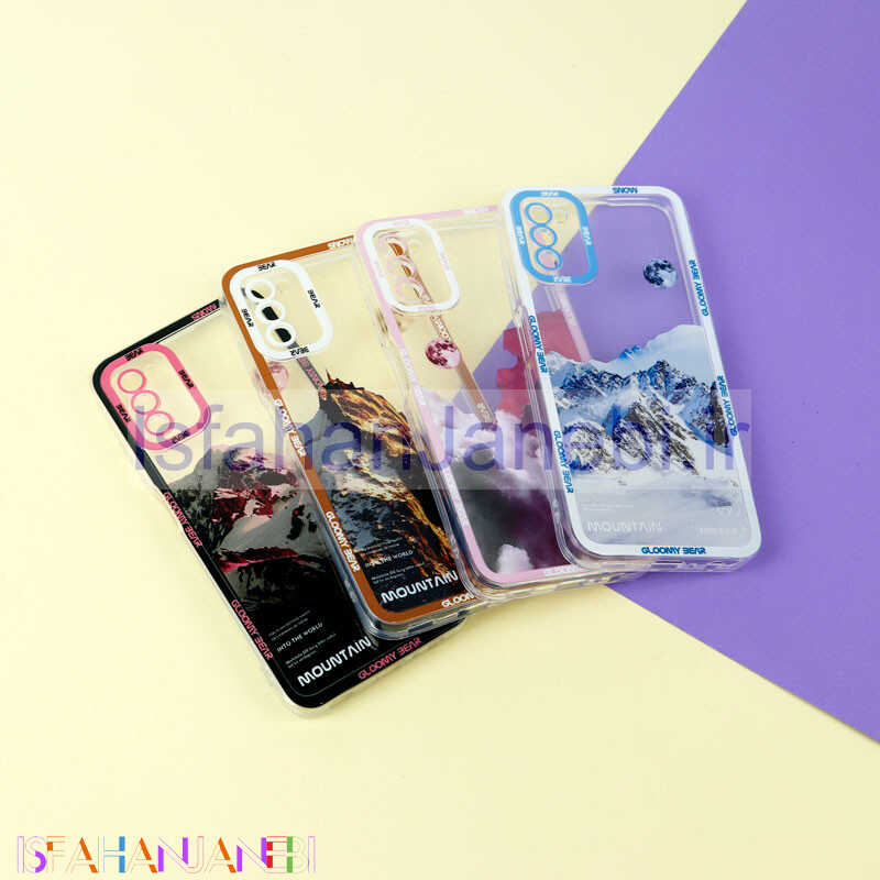 اصفهان جانبی-قاب ژله ای شفاف طرح کوهستان محافظ لنزدار Samsung Galaxy A03s