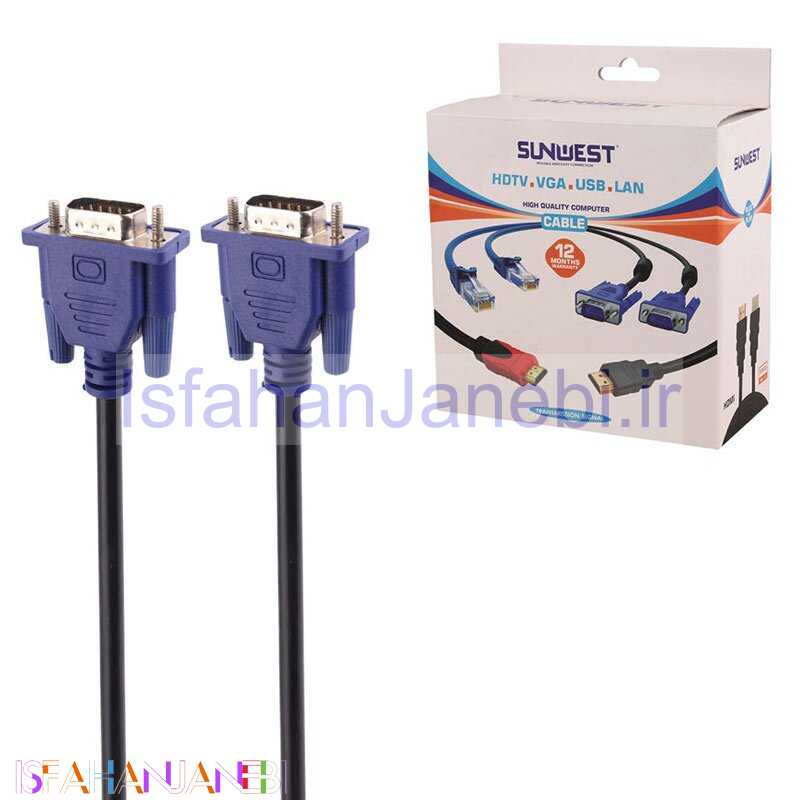 اصفهان جانبی-کابل VGA 3+6 سان وست Sunwest طول 20 متر