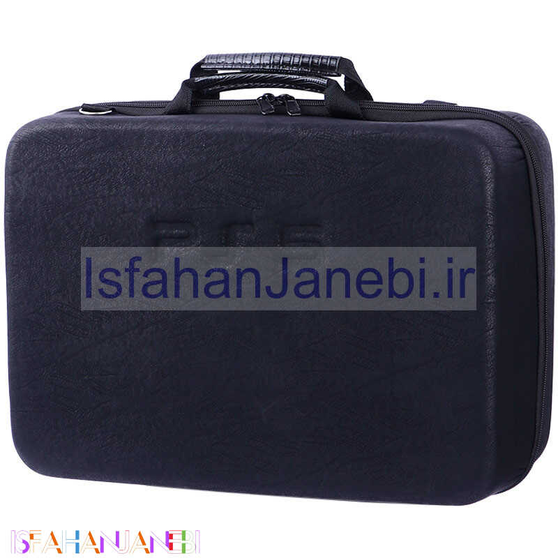اصفهان جانبی-کیف کنسول بازی PS5 چرمی مشکی ذغالی