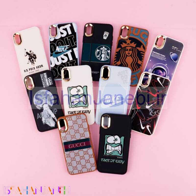 اصفهان جانبی-قاب طرحدار دور لنز فلزی iPhone X / XS