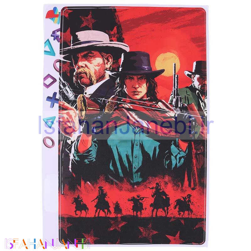 اصفهان جانبی-اسکین پلی استیشن 5 اسلیم دیجیتال طرح Red Dead Redemption 2 کد 1