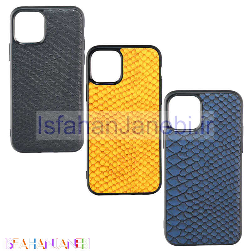 اصفهان جانبی-قاب چرمی پوست ماری iPhone 11 Pro