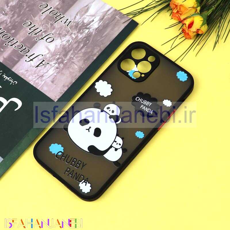 اصفهان جانبی-قاب PC مات محافظ لنزدار طرحدار پاندا آیفون iPhone 12 Pro