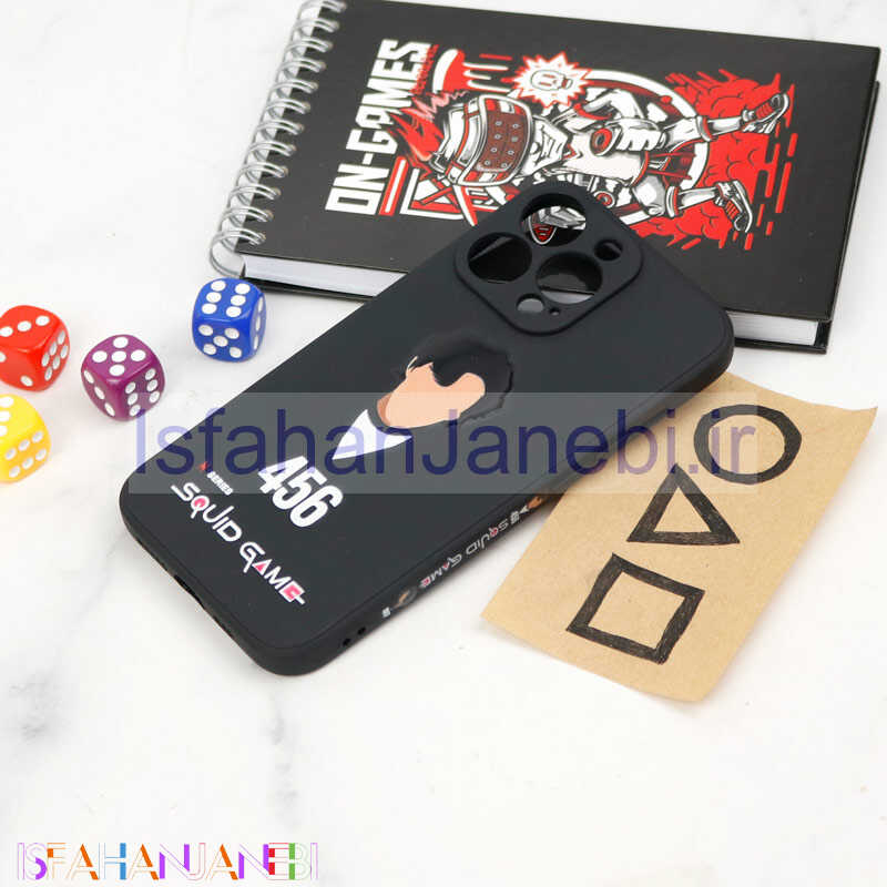 اصفهان جانبی-قاب سیلیکونی محافظ لنزدار طرح اسکویید گیم iPhone 13 Pro کد 8