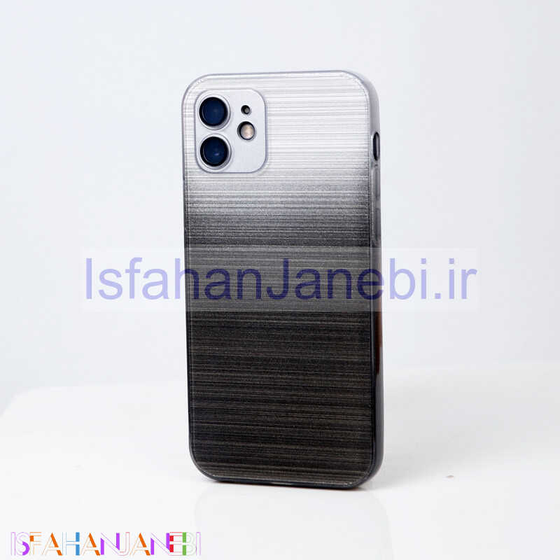 اصفهان جانبی-قاب PC براق محافظ لنزدار دو رنگ iPhone 12