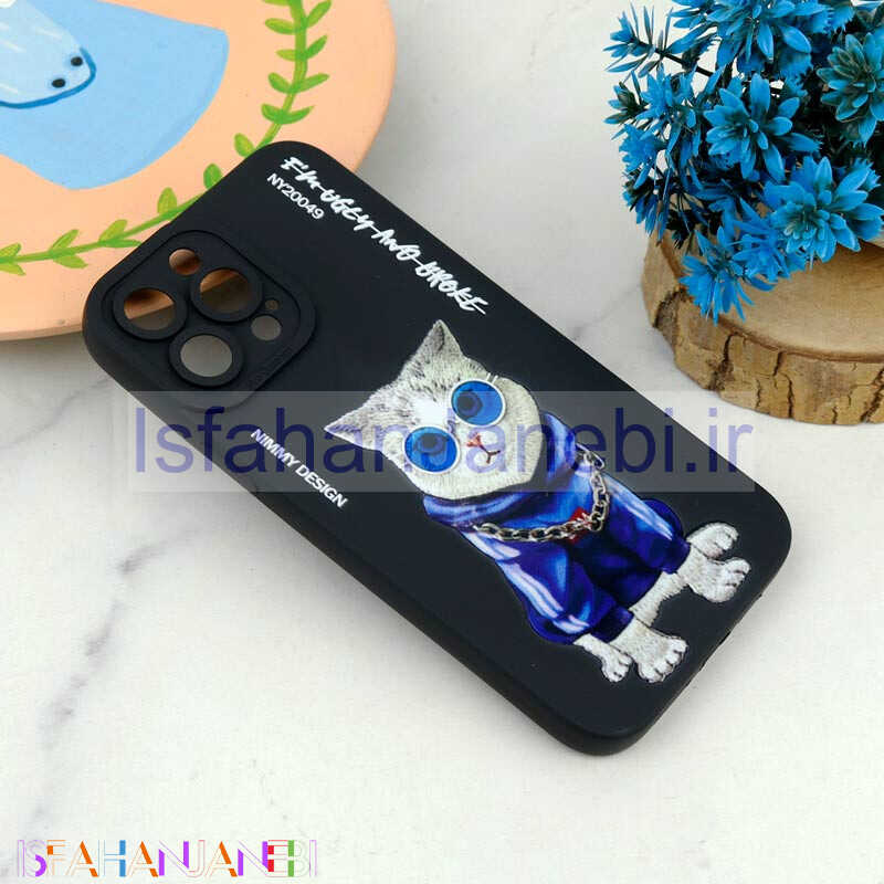 اصفهان جانبی-قاب سیلیکونی طرحدار محافظ لنزدار iPhone 13 Pro Max