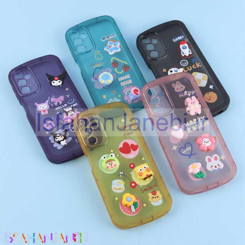 اصفهان جانبی-قاب Fashion Case سامسونگ Galaxy A14 4G / A14 5G عروسک برجسته محافظ لنزدار