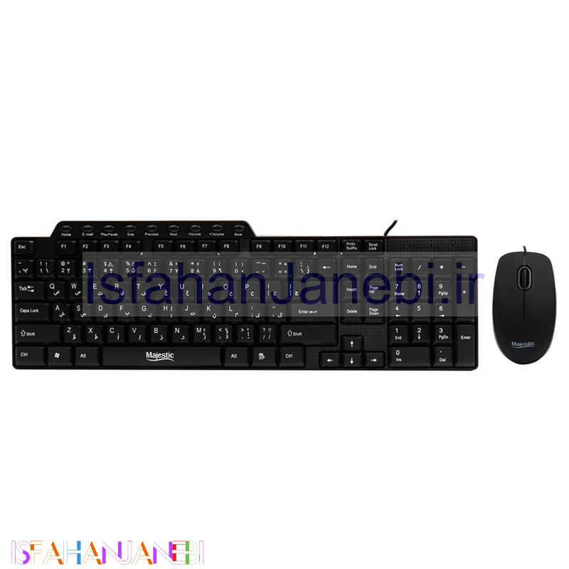 اصفهان جانبی-کیبورد و موس مجستیک KM-520B