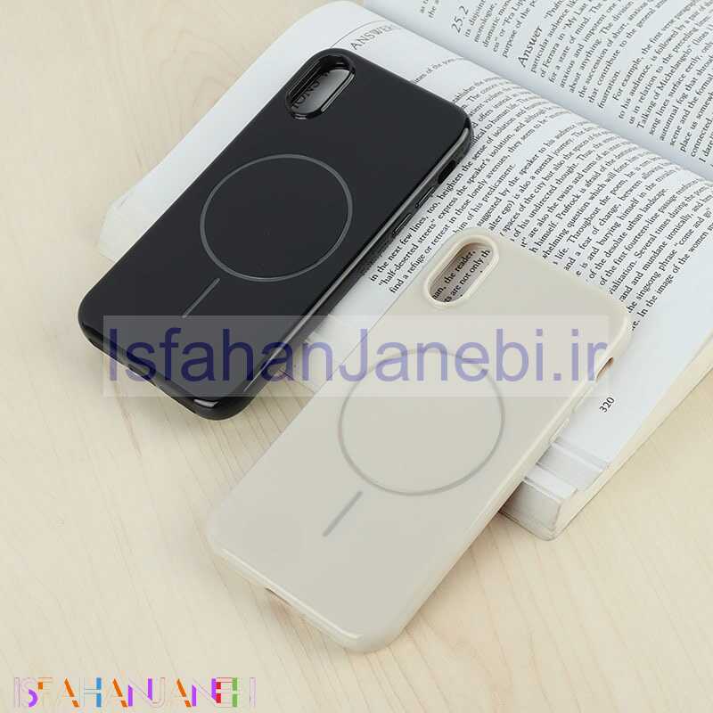 اصفهان جانبی-قاب مگ سیف Case آیفون X / XS براق