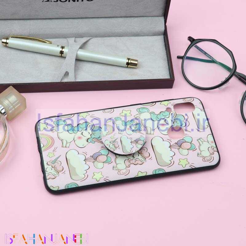 اصفهان جانبی-قاب فانتزی برجسته + پاپ سوکت کد8 سامسونگ A20 / A30