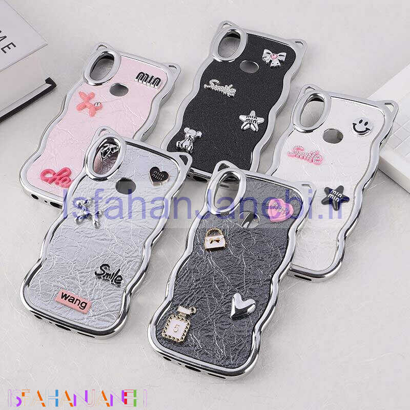 اصفهان جانبی-قاب چرمی موج دار سامسونگ Galaxy A10s برجسته گوش دار