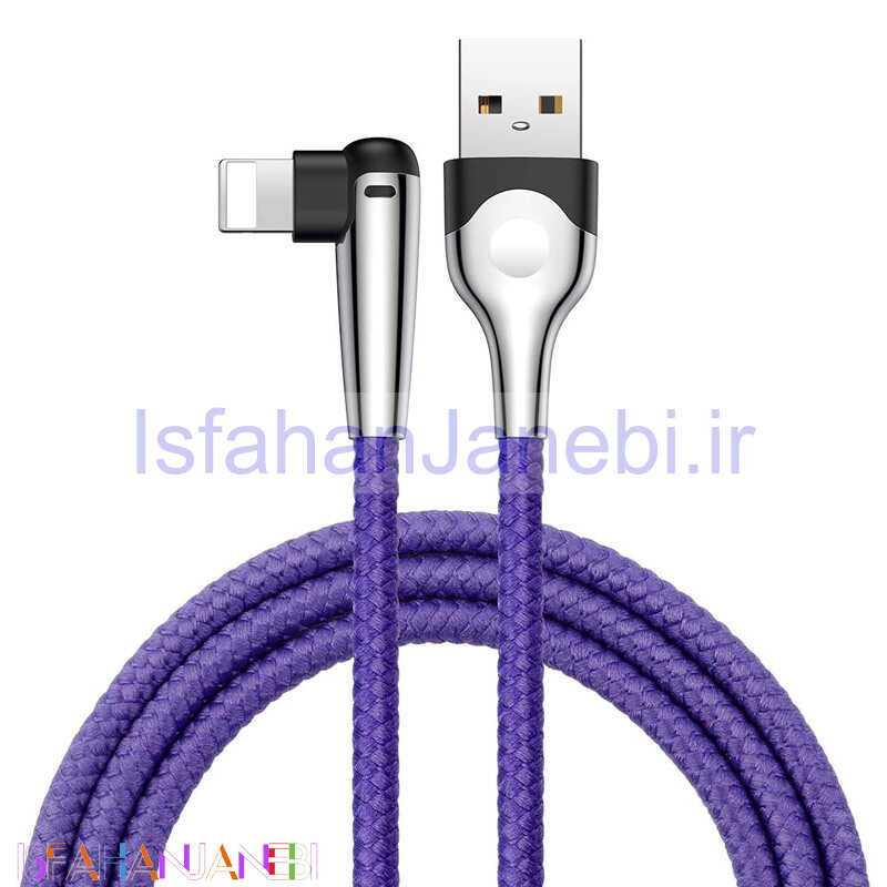 اصفهان جانبی-کابل آیفونی Baseus Sharp-bird CALMVP-D03 2.4A 1m یکسر L