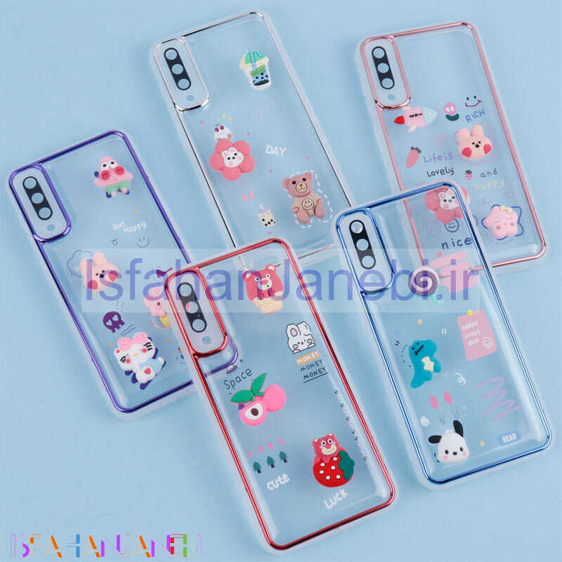 اصفهان جانبی-قاب شفاف عروسک برجسته محافظ لنزدار Samsung Galaxy A30s / A50 / A50s