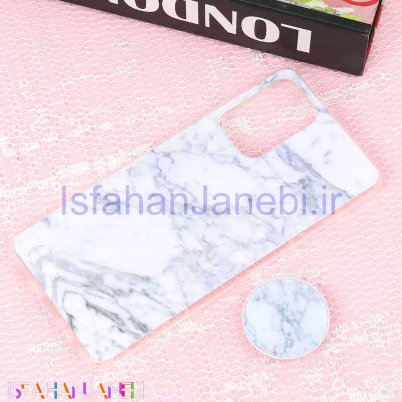 اصفهان جانبی-قاب سوپر IMD دور شفاف پاپ سوکت دار Samsung A72 سنگی