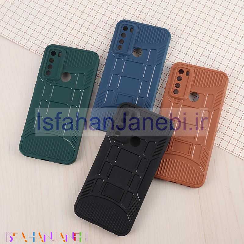 اصفهان جانبی-قاب سیلیکونی ژله ای شیائومی Redmi Note 8 پنجره ای محافظ لنزدار