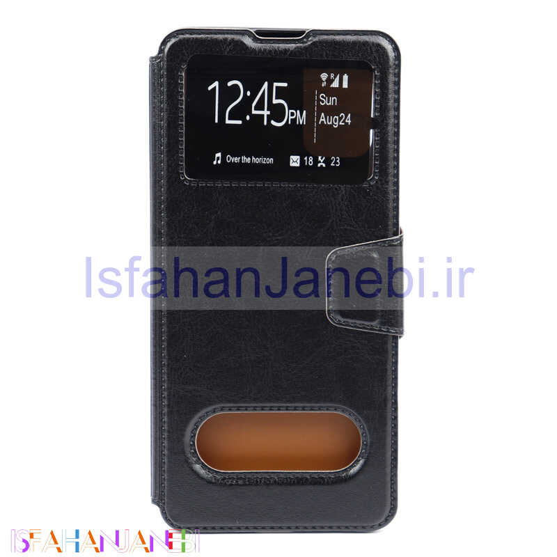 اصفهان جانبی-کیف کلاسوری چرمی Samsung A71 مشکی