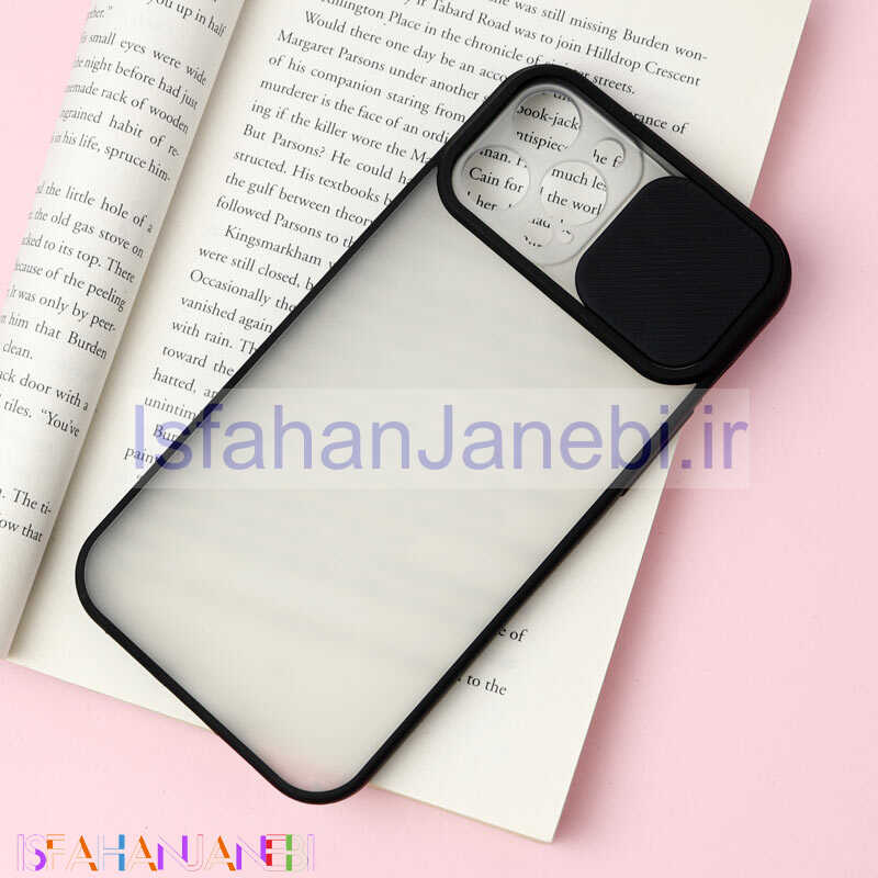 اصفهان جانبی-قاب PC مات محافظ لنز دار کشویی iPhone 12 Pro Max