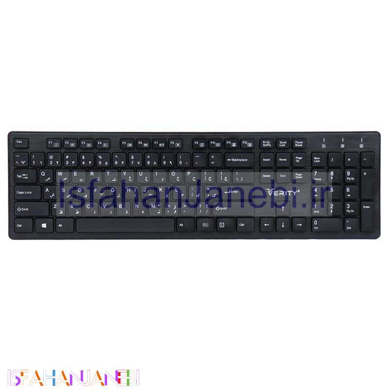 اصفهان جانبی-کیبورد بی سیم وریتی V-KB6112W-N