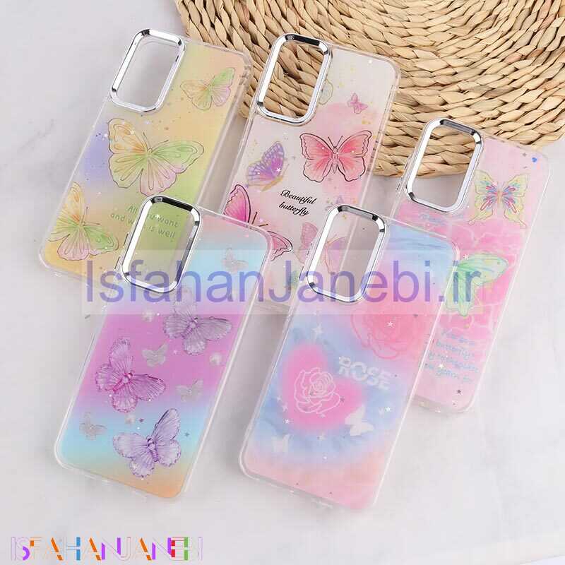 اصفهان جانبی-قاب رزینی سامسونگ Galaxy A15 طرح دار دور محافظ متال