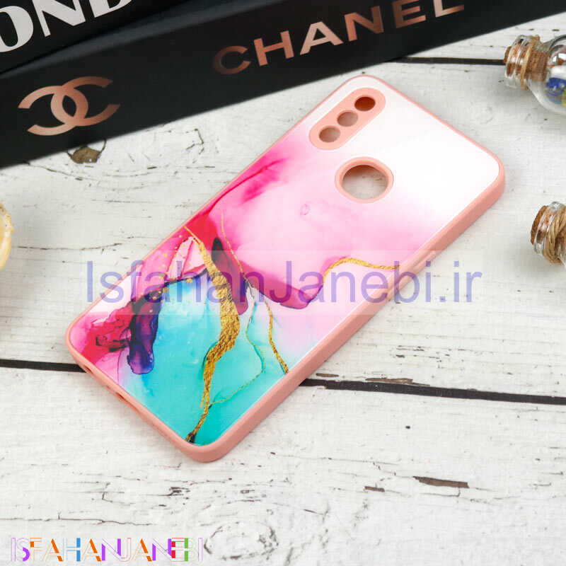 اصفهان جانبی-قاب طرحدار پشت گلسی محافظ لنزدار Samsung Galaxy A10s