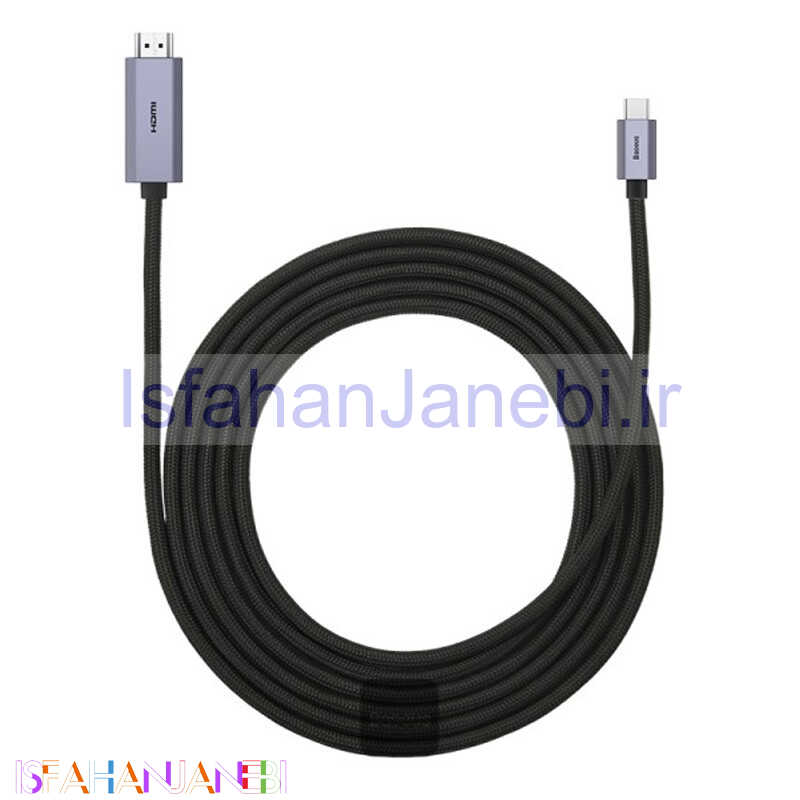 اصفهان جانبی-کابل تبدیل Baseus High Definition Series WKGQ010201 Type-C To HDMI 4K 3m
