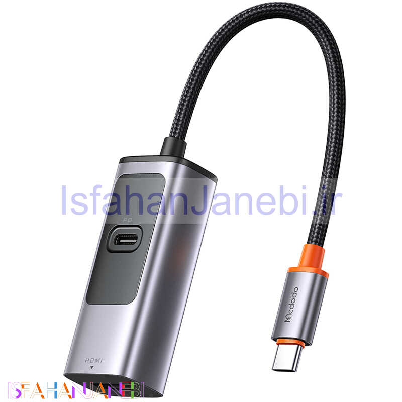 اصفهان جانبی-تبدیل Mcdodo HU-1130 Type-C To HDMI / Type-C PD 100W 8k
