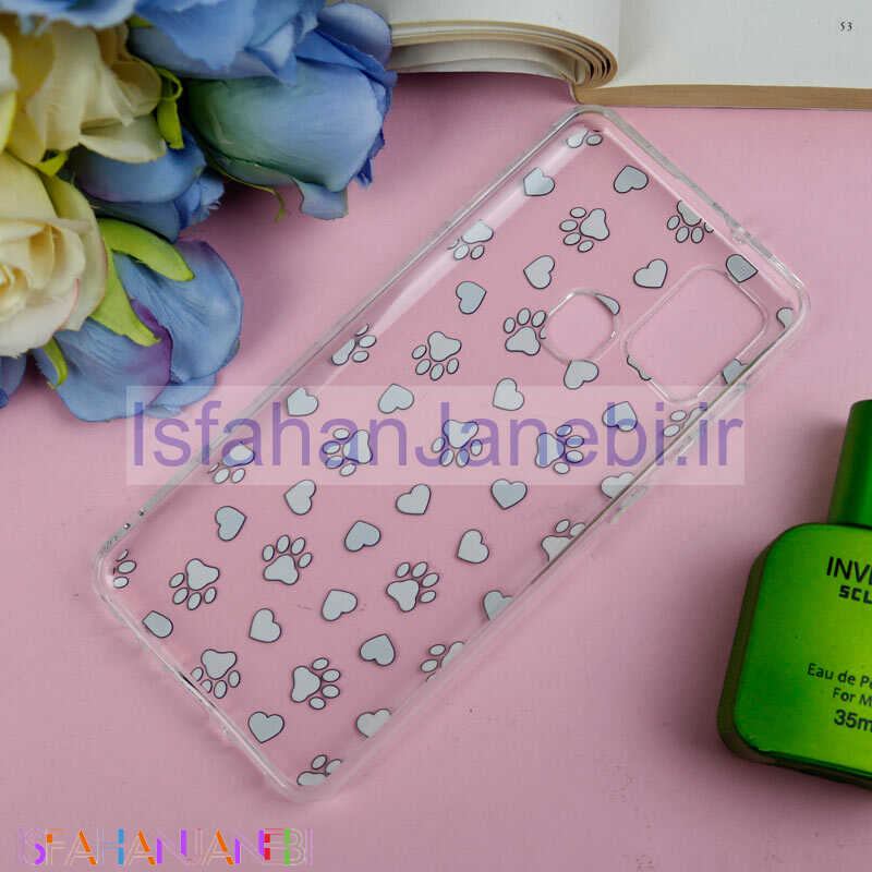 اصفهان جانبی-قاب ژله ای شفاف طرحدار ردپا Samsung Galaxy A21s