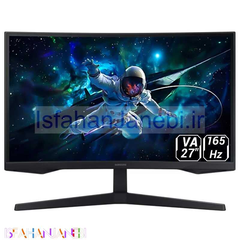اصفهان جانبی-مانیتور گیمینگ خمیده سامسونگ Odyssey G5 G55C سایز 27 اینچ