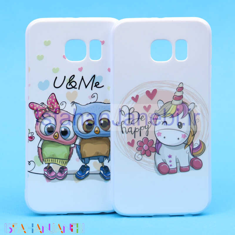 اصفهان جانبی-قاب فانتزی سفید طرح کارتونی سامسونگ S6