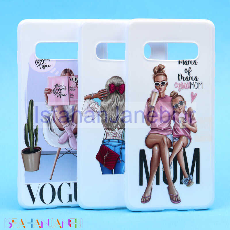 اصفهان جانبی-قاب فانتزی سفید طرح دختر سامسونگ S10 Plus