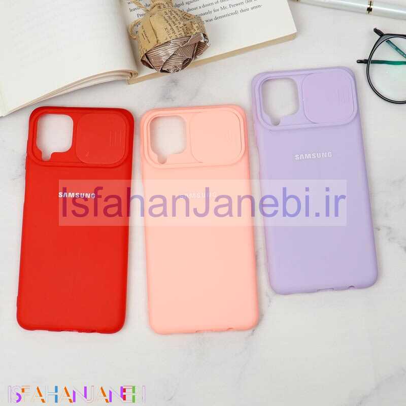 اصفهان جانبی-قاب سیلیکونی TPU محافظ لنزدار کشویی Samsung A12 لایت