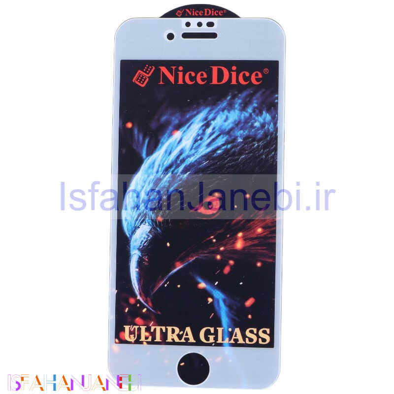 اصفهان جانبی-گلس اولترا Nice Dice آیفون 7 / 8 / SE 2020 سفید