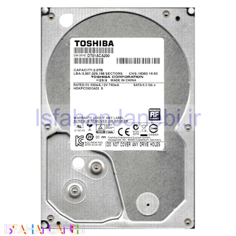اصفهان جانبی-هارد اینترنال توشیبا Toshiba DT01ACA200 2TB