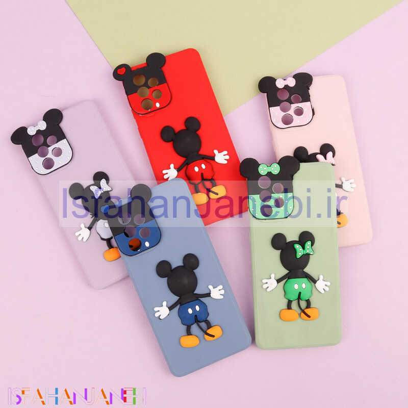 اصفهان جانبی-قاب عروسکی برجسته میکی موس و مینی موس محافظ لنزدار Samsung Galaxy A73
