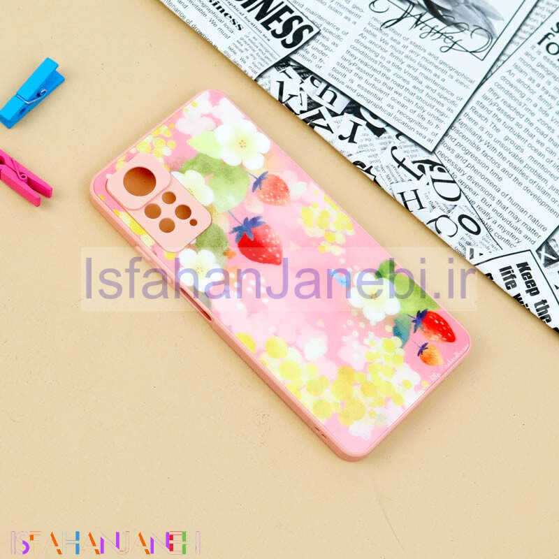 اصفهان جانبی-قاب محافظ لنزدار لیزری طرحدار براق Xiaomi Redmi Note 11 Pro