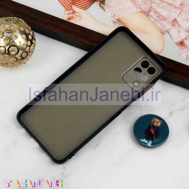 اصفهان جانبی-قاب PC محافظ لنز دار طرح Baron + پاپ سوکت Samsung Galaxy A12