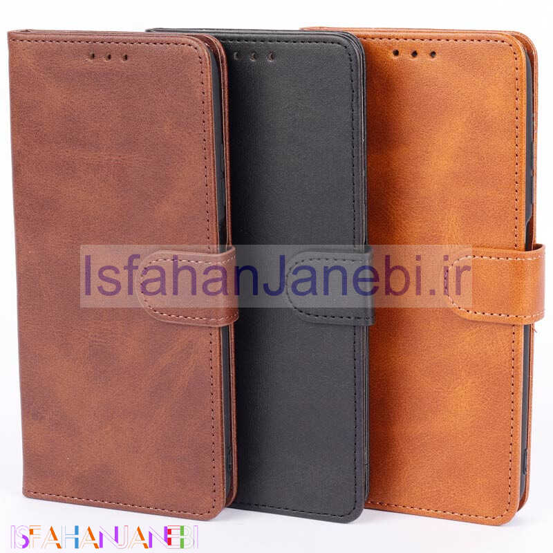 اصفهان جانبی-کیف چرمی مگنتی محافظ لنزدار Xiaomi Poco M5s