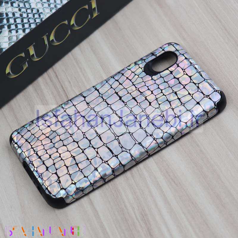 اصفهان جانبی-قاب چرمی پوست ماری هفت رنگ Samsung A01 Core