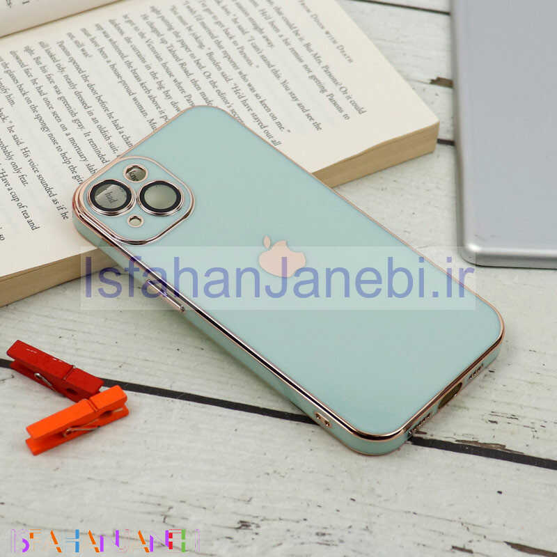 اصفهان جانبی-قاب محافظ لنزدار My Case پشت گلسی iPhone 13 رنگی