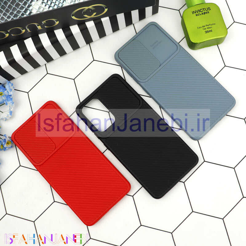 اصفهان جانبی-قاب سیلیکونی کبریتی محافظ لنزدار کشویی Samsung Galaxy A52 / A52s