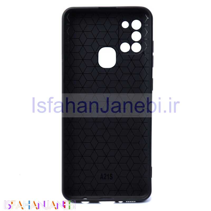 اصفهان جانبی-قاب ژله ای شطرنجی محافظ لنز دار Samsung A21s مشکی